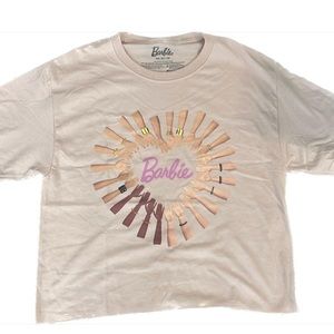NWOT Barbie hands from around the world cream tee size extra small women